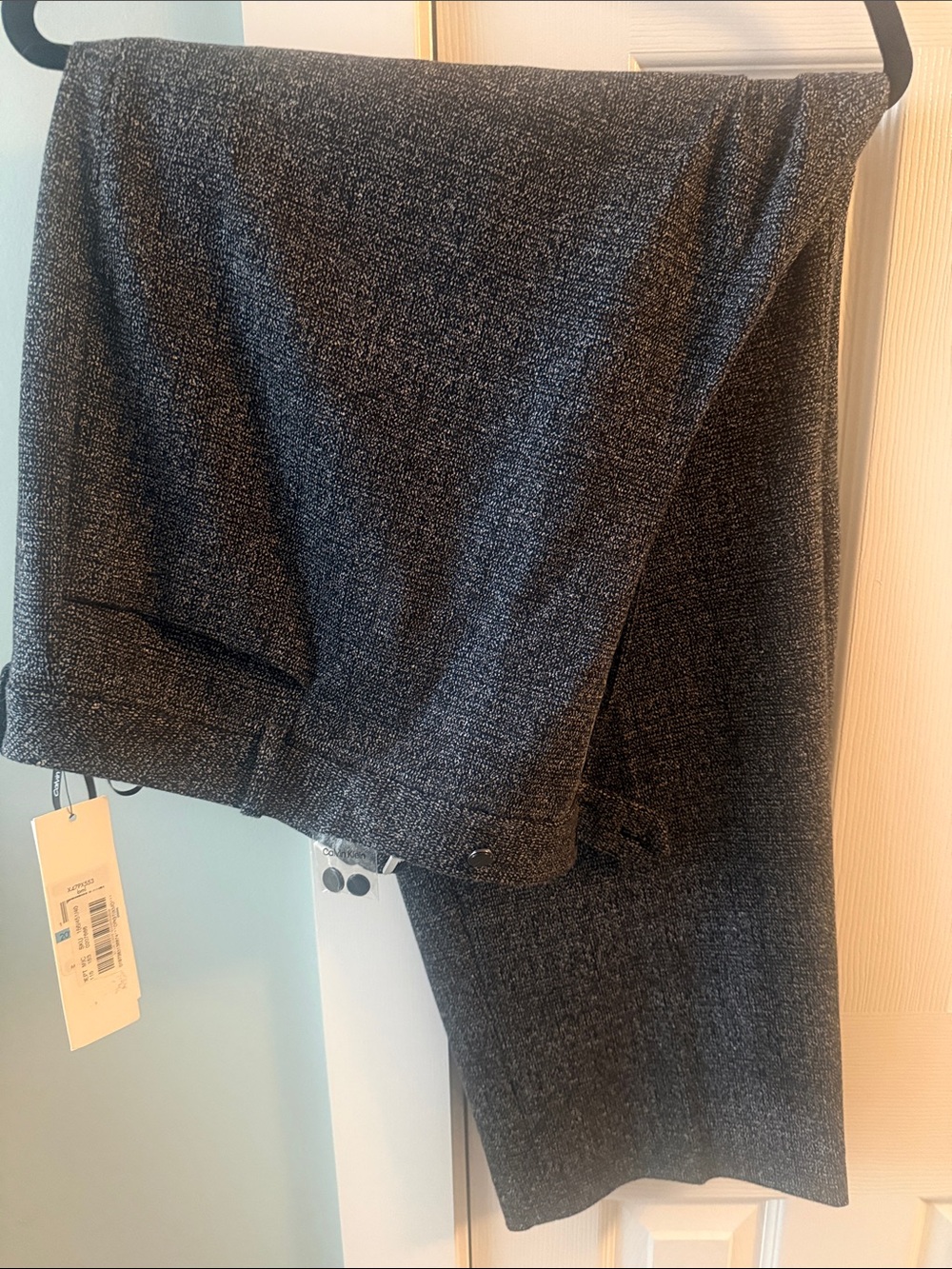 Calvin Klein Charcoal Heather Knit Trousers